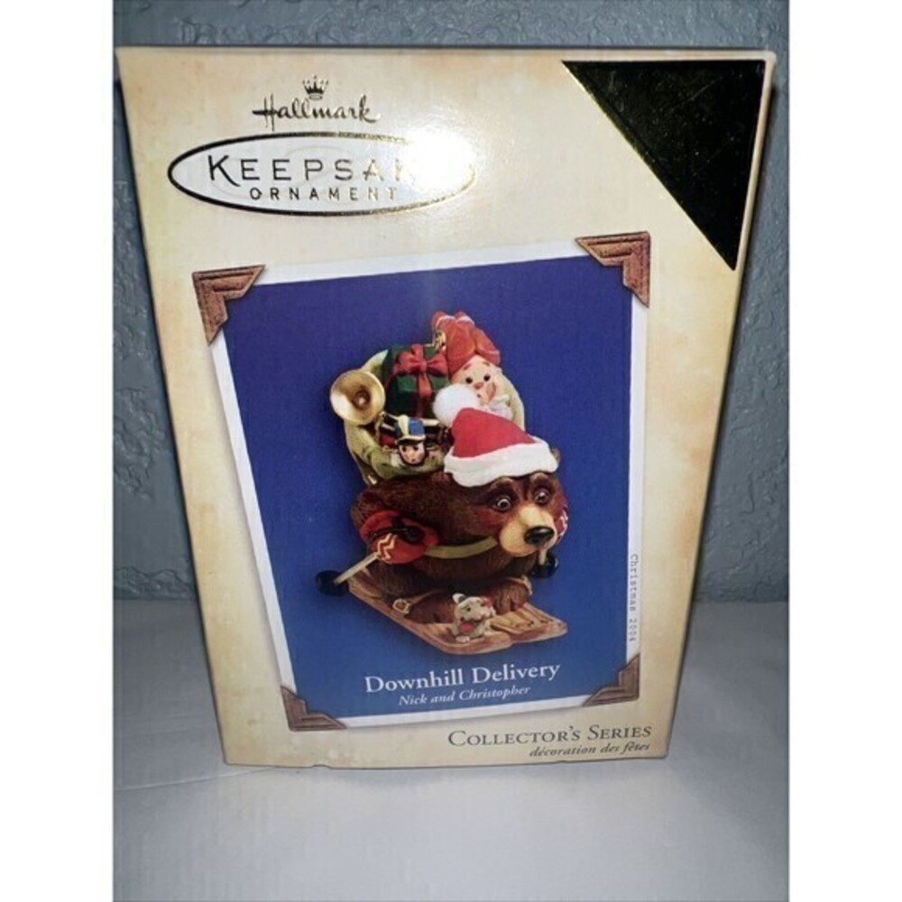 2004 HALLMARK Keepsake Ornament DOWNHILL DELIVERY QX2834 1st in Series